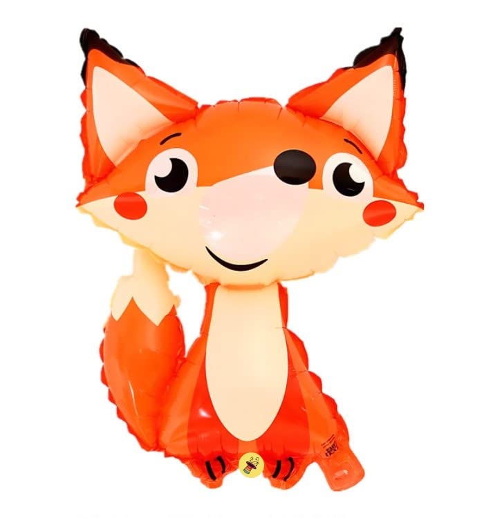 Atpata Funky Jungle Theme Animal Foil Balloons (Fox)