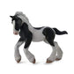 Collecta Gypsy Foal Black & White Piebald Horse Toy