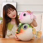 ZHONGXIN MADE Cute Pufferfish Plush - Soft 10inch Pink Stuffed Animal, Polyester, Lifelike Design, Perfect Gift for Kids