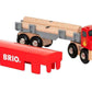 BRIO World 33657 - Lumber Truck | 6-Piece Wooden Toy Train Set | Ideal for Kids Ages 3 and Up | Made with Sustainable Wood | Mag
