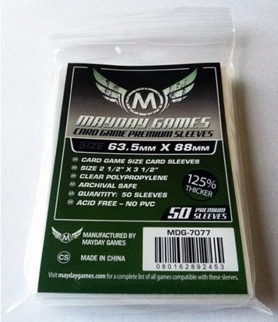 Mayday Games Terraforming Mars Premium Card Sleeve Bundle - White Polypropylene Protection