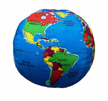 Rattle Baby Earth Hugg-A-Planet | Soft Plush Rattle Globe For Learning | For Babies, Kids, Toddlers | Soft Educational Earth Toy | With Rattling Noise Maker