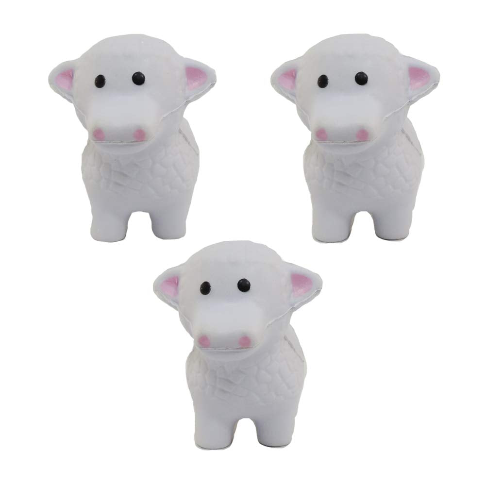 Stress Relief Squeezable Foam Sheep Package Of Three (3)