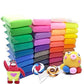 Firstly Traders NonToxic 12 Different Color Fluffy Foam Clay With 3 Tools, Pack Of 36 (3 Piece Each Color)