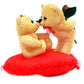 Pi World Valentine Gift Kissing Couple Teddy Bear