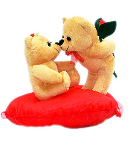 Pi World Valentine Gift Kissing Couple Teddy Bear