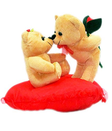 Pi World Valentine Gift Kissing Couple Teddy Bear