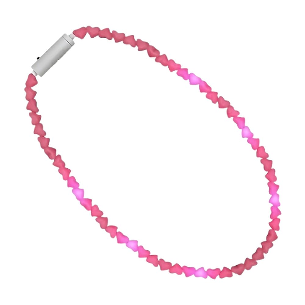 Blinkee Led Pink Hearts Love Bead Necklace