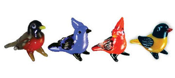Lookingglass Collectible Glass Figurine 4 Piece Birds Set 12 (#35032)