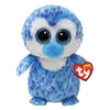 Ty Beanie Boos Tony - Blue Plush Penguin Toy, Model 36372, Soft & Cuddly
