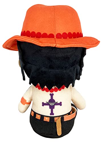 Great Eastern Entertainment One Piece Ace Sitting Pose Plush - 7" H, Multi, Polyester, Model 56794