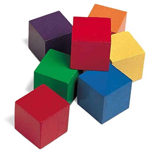 Craftsverse Wooden Block Cubes For Crafts Diy Project, 1 Inch Unfinished Wooden Square Cubes,Wooden Blocks For Painting (20)
