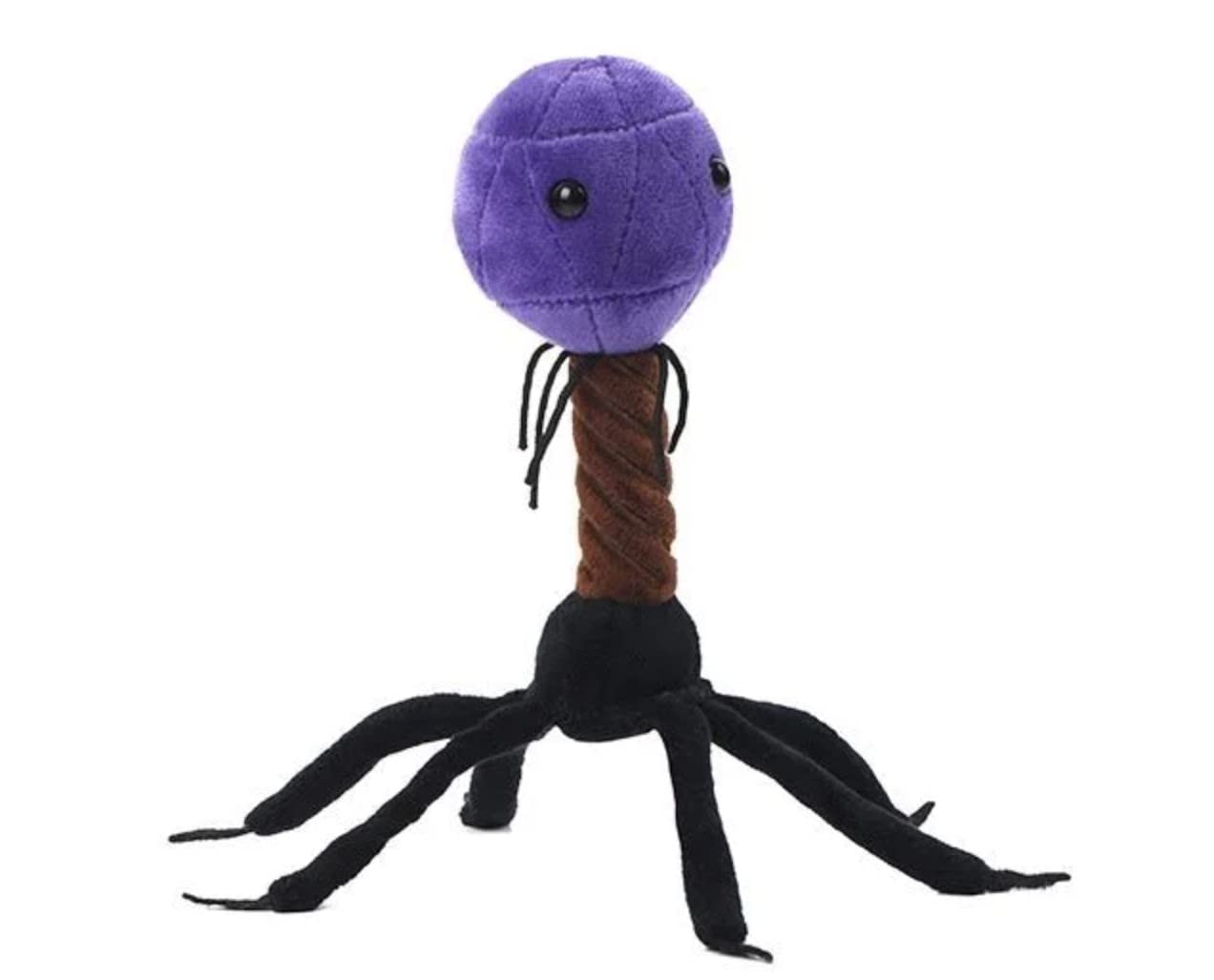 GIANT MICROBES T4 Bacteriophage Plush Toy - 5-inch Purple Soft Toy, Model GMD0735