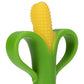 Nuby Soothing Corn Teether - 5 Inch Green Silicone Teether, Model 6867