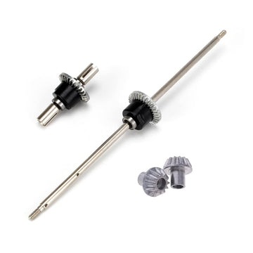 KingVal Replacement Front and Rear Differential with 2PCS 12T Diff Gear RC Parts Compatible with WLtoys 12427 12428 RC Car