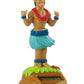 KC Hawaii Shaka Hula Man Solar Dashboard Doll - Multicolored Fun Car Accessory for Hula Lovers