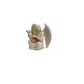 4.5 Inch Poly Stone Angel Sitting With Lyre Figurine Statue Decor
