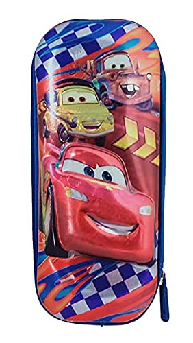 Cartoons Character Car Pencil Case, Stationery Organizer for School Kids Boys, Zipper Pouch (2)