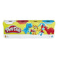 Play-Doh 4 Pack Of Wild Non-Toxic Colors For Kids 2 Years And Up, 4-Ounce Cans (Dark Blue, Bright Green, Orange, Green)