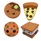 Aqueens 4 Jumbo Food Slow Rising Squishies Hamburger Bun Pizza Bread Kawaii Soft Toys Kid Squishy Squeeze Child Gift