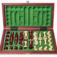 Chess And Games Shop Muba Beautiful Handcrafted Wooden Chess Set With Wooden Board And Handcrafted Chess Pieces Gift Idea Products (12.5 (32 Cm) Red)