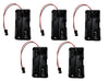 Apex RC Products 4 Cell AA Battery Holder W/JR Style Connector Receiver Battery Pack - 5 Pack 2931