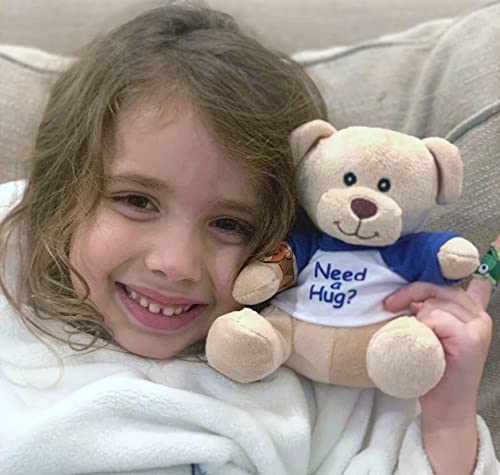 Hug-a-BooBoo 6 Inch Tan Plush Mini Teddy Bear with 'Need a Hug?' T-Shirt - Adorable Gift for All Occasions