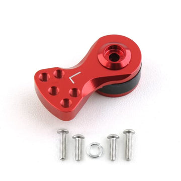 2 Sets Adjustable 25T Servo Saver Servo Arm for TRX-4 Axial SCX10 1/10 RC Cars Helicopter Model Boat, Aluminum L(21.5MM) Servo A