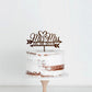Bright Wood Craft Personalized Wedding,Anniversary Cake Topper For Cake Decorations