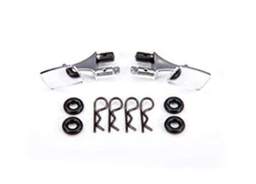 Traxxas Mirrors, Side, Chrome (Left & Right)/ o-Rings (4)/ Body Clips (4) (fits #9111 Body)