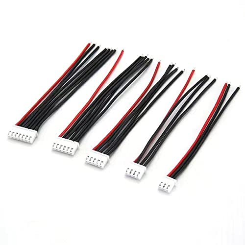 FLY RC 10pcs 22AWG 2S 3S 4S 5S 6S Lipo Battery Balance Charger Cable JST XH Connector Adapter Plug(Each 2pcs