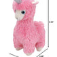 TY Lana Pink Llama W/Horn - Beanie Babie