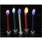 Play Visions Colorflame Birthday Candles - 12 Count, Red, Citronella Wax, Model PLV7632, Colored Flames for Cake Decor