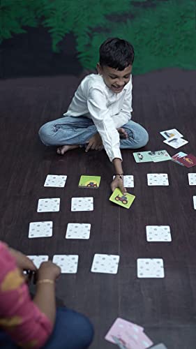 SavvySak Concentration | 36 Cards | Match UP The Vehicles | Age 3+ Years | Memory Cards Game | Educational