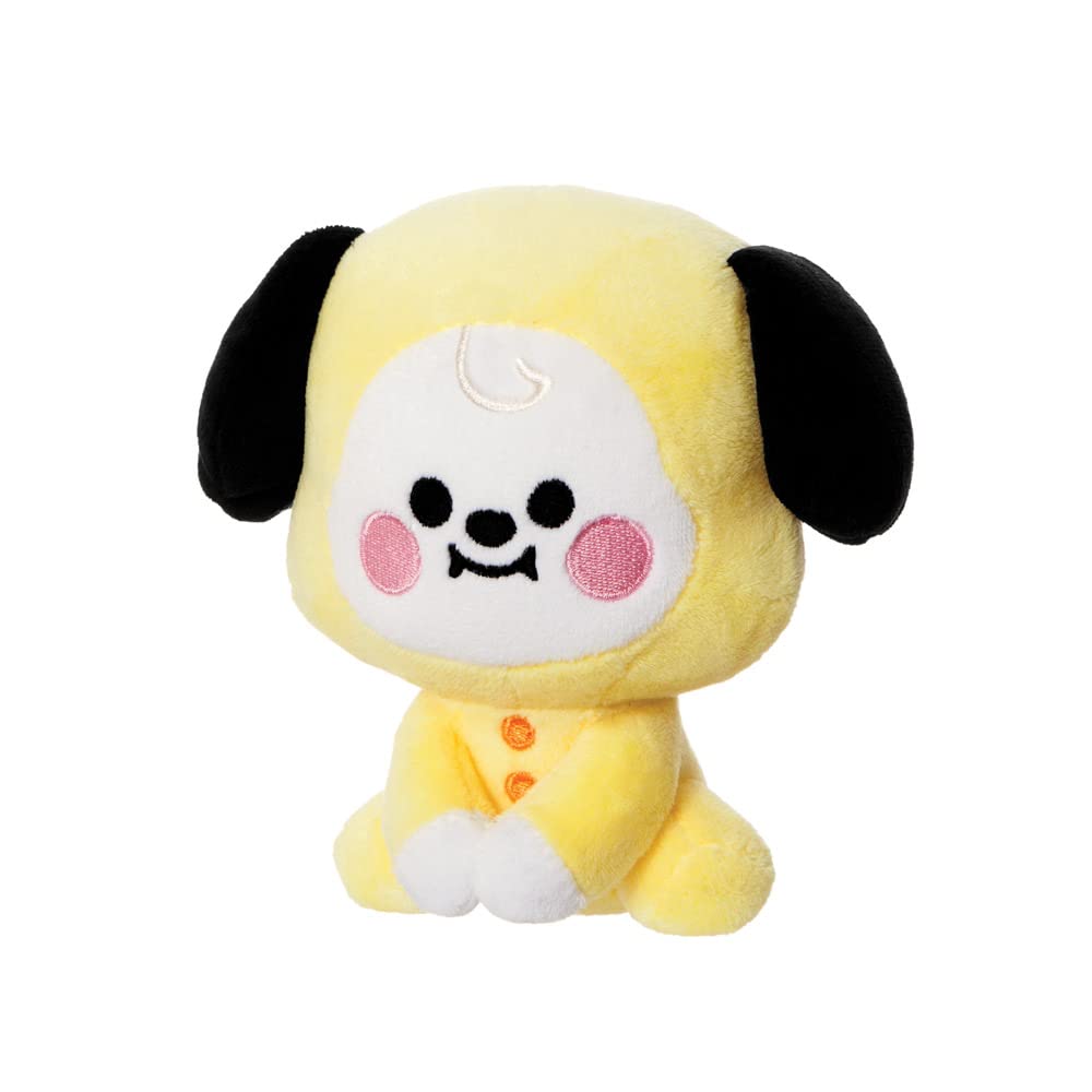 Aurora World- Aurora, 61483, Bt21 Official Merchandise, Baby Chimmy Sit, 13 Cm, Yellow, Yellow