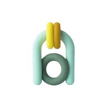 Boon Hoop Silicone Baby Teether - Baby Teething Toys For Infants - Soothing Teether For Babies - Ages 0 To 12 Months