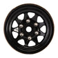 INJORA 1.0 Beadlock Wheel with Brass Ring Negative Offset -3.78mm 1.0'' Wheels for TRX4M Axial SCX24 1/18 1/24 Upgrade (Black)
