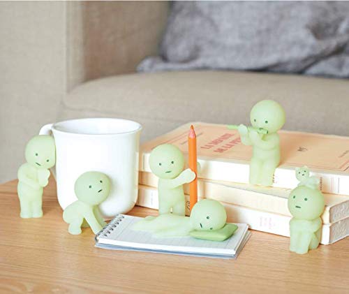 Dreams Smiski Glow In The Dark Mini Figure Set: Bed + Living Series, 2 Assorted Blind Box