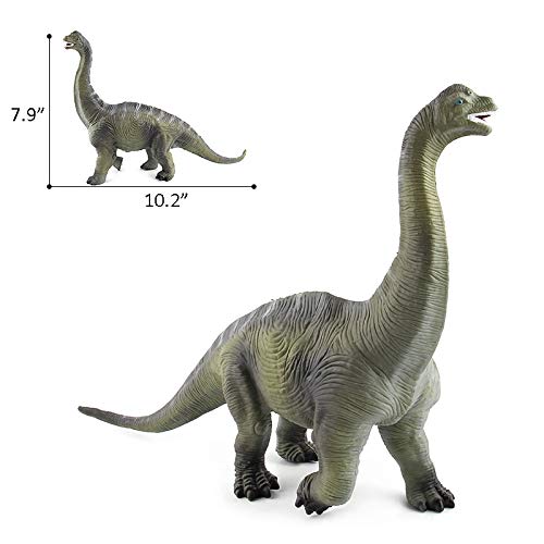 Eoivsh 2 Pack Large Dinosaur Figure Toys Brachiosaurus & Plesiosaur, Jumbo Realistic Dinosaur Playset Party Favors Birthday Gift For Kids Boys Girls Children