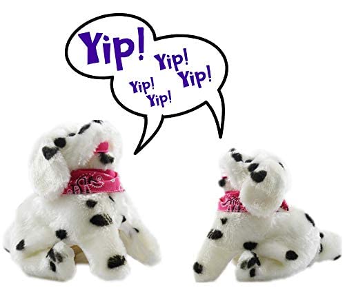 Haktoys 2-Pack Flip Over Puppy Battery Operated Somersaulting, Walking, Sitting, Barking Plush Cute Little Toy Dog Great Gift For Animal And Pet Loving Toddlers And Kids