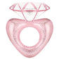 Moko Inflatable Pool Floats For Adults, Clearance Bachelorette Party Decorations Heart Shaped Swim Ring Summer Swimming Tube Water Fun Beach Wedding Pool Toys Swimming Circle