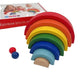 Montymaestro  Wooden Rainbow Blocks Stacking | Activity Toy For Kids | Montessori Game | Early Educational Toy|Toys| Games | Bu