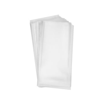 200 Clear Treat Bags 5x11 with Twist Ties 6 Mix Colors - 1.4mils Thickness OPP Plastic Poly Gift Bags (5 x 11)