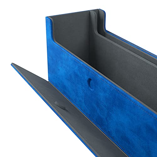 Cards Lair 400+ Convertible Deck Box | Double-Sleeved Card Storage | enhanced Card Game Protector | Nexofyber Surface | Holds up to 400 Cards | Blue Color | Made by Gamegenic