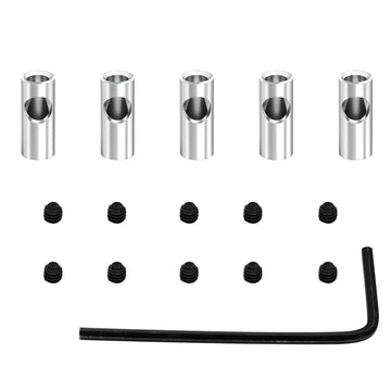 GLOBACT 5 Pcs Steel 3.175mm to 5mm Pinion Gear Adapter Drive Shaft Adapter Reducer Sleeve Motor Axle Change-Over for RC Motor 36