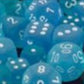 Chessex Manufacturing 27416 Frosted Cold With White Numbers Dice Set Of 7