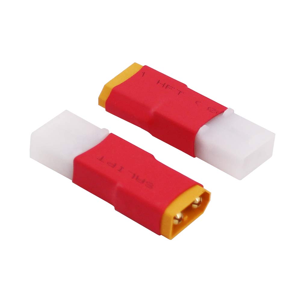 rflaueo 4pcs compatible with Big Ta-miya to XT60 Male Female RC Connector Adapter(E27-4)