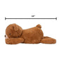 Russ Brown Sleeping Plush - 14-Inch Weighted Sleeping Plush Teddy Bear