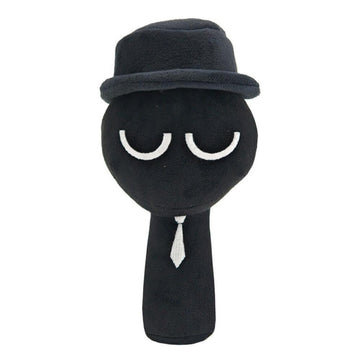 WeHDL Sprunki Plush, 10'' Cute Black Plushies Toy for Fans Gift, Soft Stuffed Figuer Doll for Kids Adults, Birthday Christmas Ch