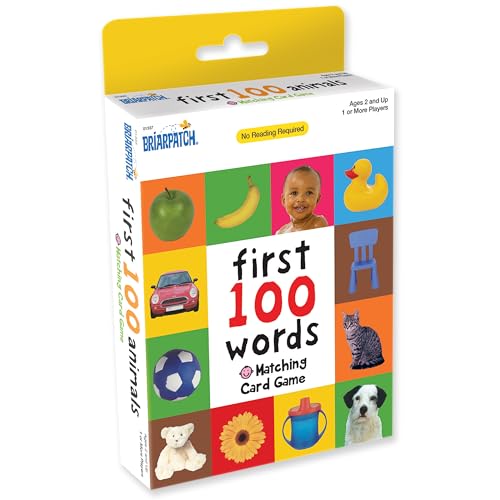 Briarpatch, First 100 Words Matching, Kids Early Learning Card Game Activities, Travel Game For Preschoolers And Family, Ages 2+
